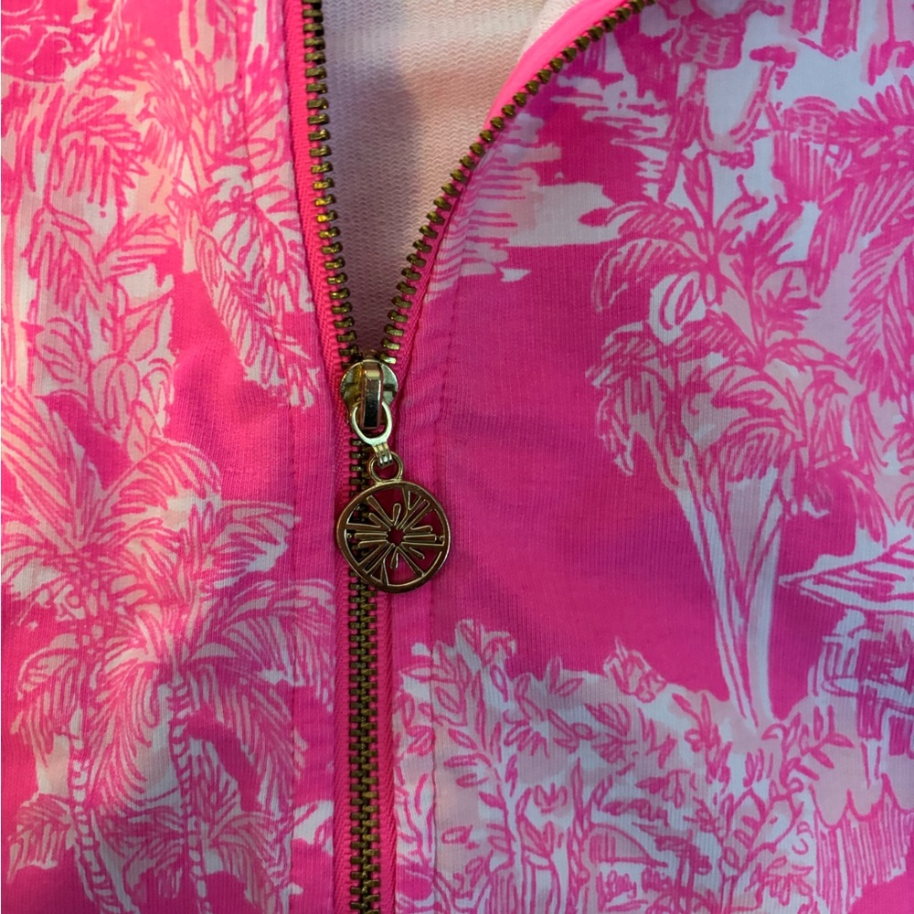 Lilly Pulitzer UPF 50+ Skipper Popover Anniversary Toile Pink XS - Picture 4 of 4